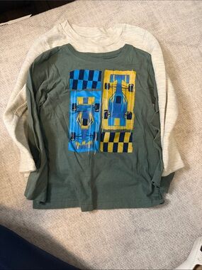 BUNDLE 2 Toddler Boys Long-Sleeve Tee
